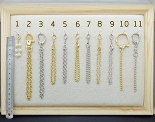 日本贵和kiwa素链 糖球挂链合金镀金拉链扣包包配饰挂件金银链子