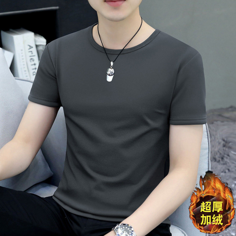 休闲短袖加绒加厚保暖男装