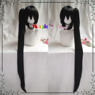 碧蓝航线 镇海COS假发 黑色抓夹马尾假毛 100CM