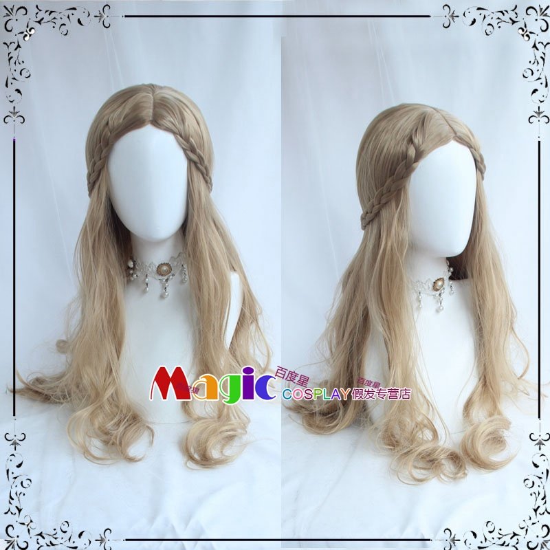 灰姑娘假发 宫廷版 辛德瑞拉公主假发 动漫cos 亚麻茶色长卷发,模玩/动漫/周边/娃圈三坑/桌游,COSPLAY配件/道具/人偶服,淘宝优惠券,粉丝福利购,淘宝优惠卷