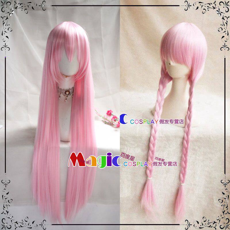 Fate/EXTRA 童谣 爱丽丝cos假发 世界计划luka 巡音流歌 粉色麻花