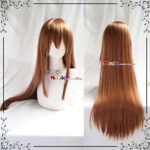 APH黑塔利亚 湾娘 COS假发 林晓梅 花里实乃理 浅棕色长直发80CM