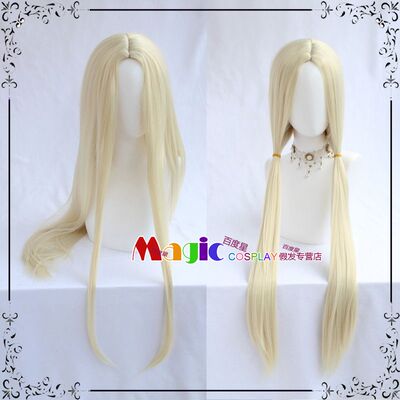 王女艾琳刀锋cos假发奶金中分