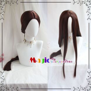 cos假发 古墓丽影 源起之战 劳拉 西洞院百合子 深棕色中分长直发
