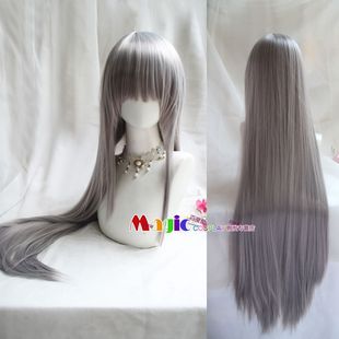重返未来1999 柏林以东cos假发 仿真头皮 奶灰色 现货