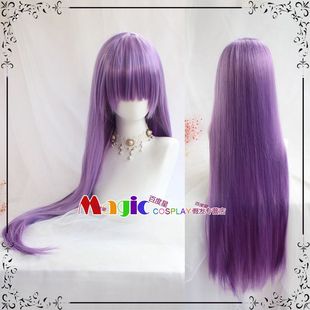 cos假发 Fate BB Moon Cancer紫蓝COS假发 梅尔特莉莉丝 送红丝带