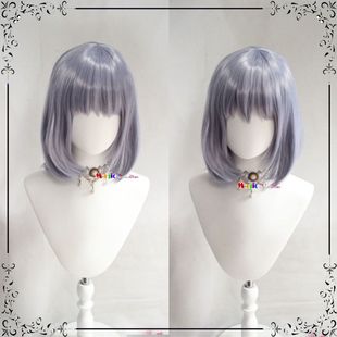 BanG Dream 高松灯cos假发 长门有希 仓田真白 银蓝色梨花头