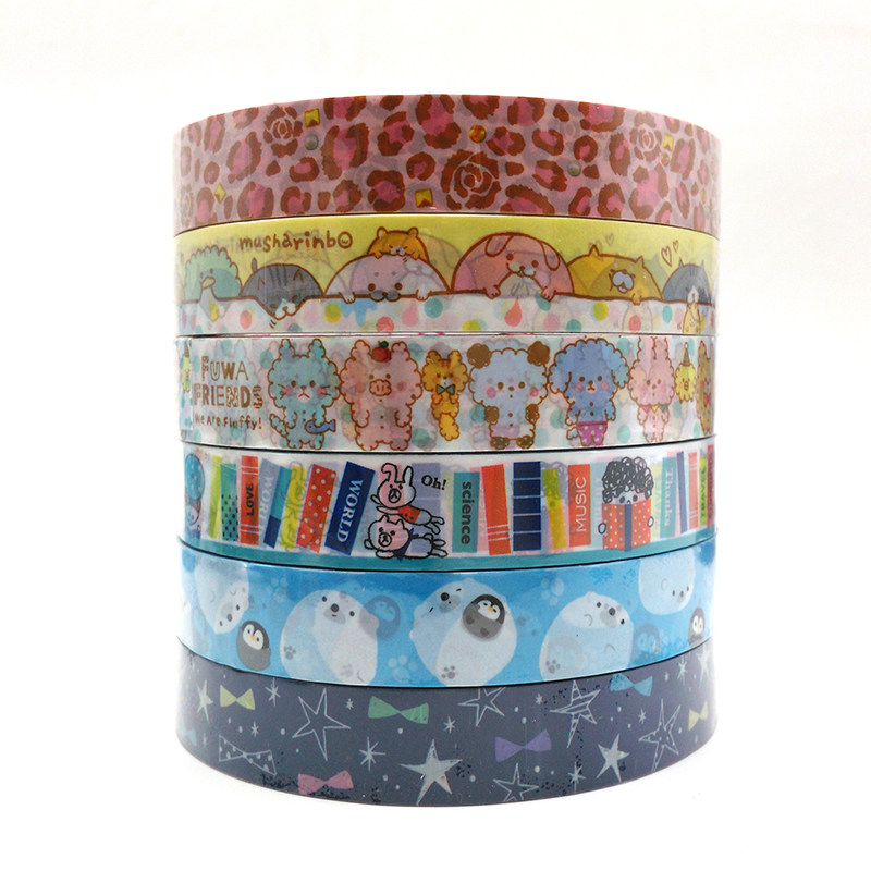 包邮*6卷入星星/蝴蝶结/豹纹/波点动物卡通胶带 书本装饰贴胶20米,文具电教/文化用品/商务用品,胶带/胶纸/胶条,淘宝优惠券,粉丝福利购,淘宝优惠卷