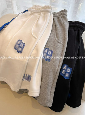 ader error small短裤夏季字母刺绣宽松男女运动情侣五分裤休闲潮