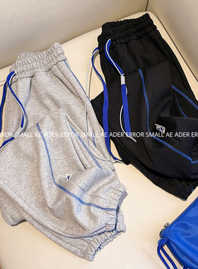 ader error small裤子秋季明线束脚裤抽绳卫裤宽松男女休闲长裤潮