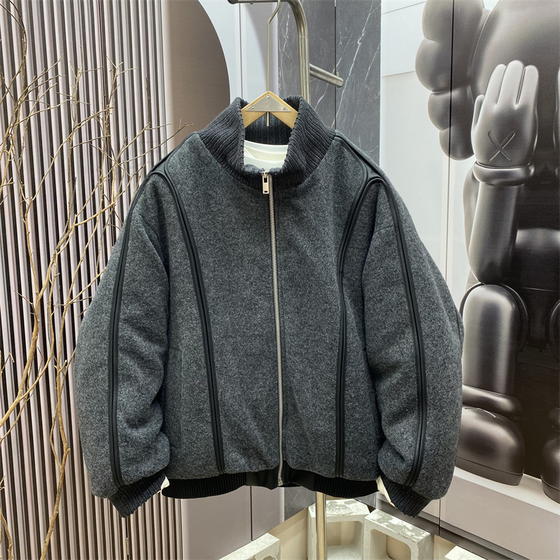 冬季新款美式休闲风立领羽绒服