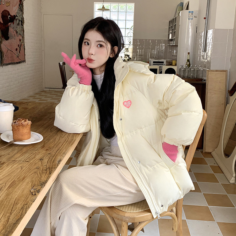 奶fufu短款羽绒服女2026新款冬季棉衣甜美可爱棉服棉衣面包服