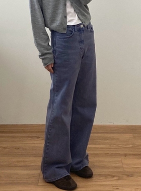 romanticize 24春韩国代购女装春季新款休闲舒适时尚牛仔裤长裤