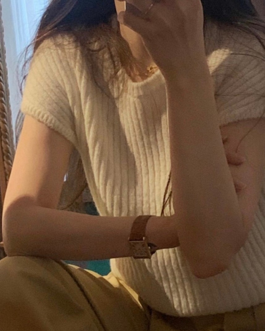 objet24春韩国代购圆领套头