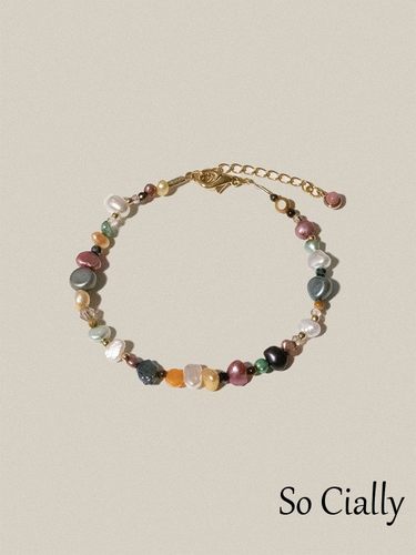 PARTEZ彩色石头搭配个性手链