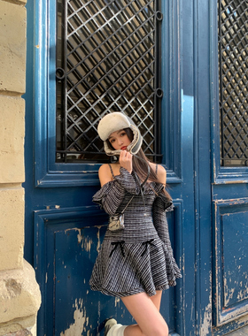 seooocookie 小个子穿搭一整套网红炸街减龄时尚灰色