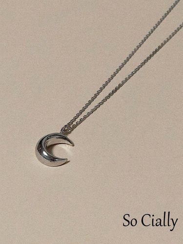 PARTEZ弯弯小月牙吊坠细链项链