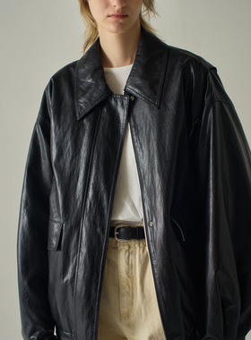 FACADE PATTERN 25SS新品极简机车风潮流阔肩高级夹克外套