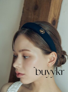 buyykr | ANOETIC 23春韩国设计师品牌代购纯色字母logo宽发箍