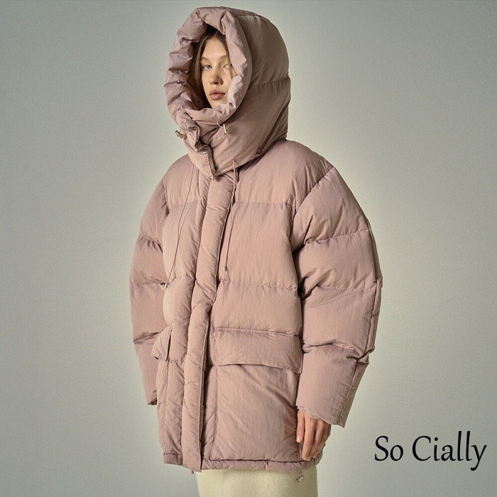 So Cially | FACADE PATTERN 23冬韩国设计师品牌羽绒外套拉链