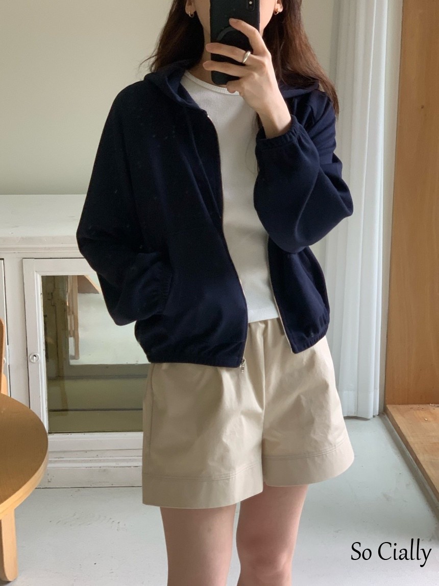 FLLANEL 24夏季韩国代购休闲外套拉链连帽百搭