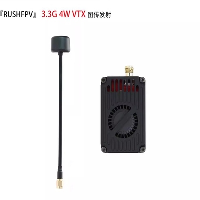 Rushfpv 3.3G  4W VTX  3G3 drone穿越机图传发射VRX眼镜接收