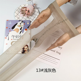 SK8866牛奶丝袜6D超薄透T裆无痕全透明光腿神器肤色脚尖加固蕾丝