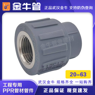 金牛PPR内丝直接内牙20 32管套40变径50配件63自来水管接头25直通