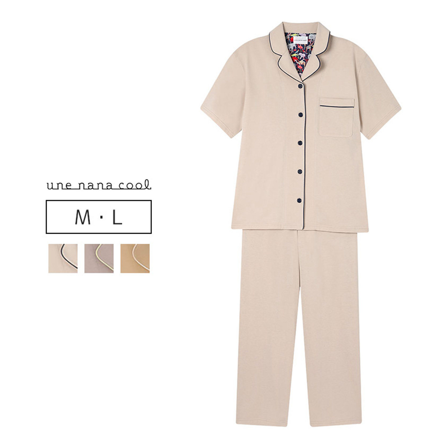 棉舒适透气夏季薄款家居服套装