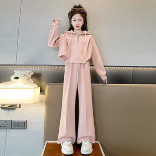 女童秋装套装2025新款洋气时髦网红炸街中大童春秋季儿童辣妹装潮