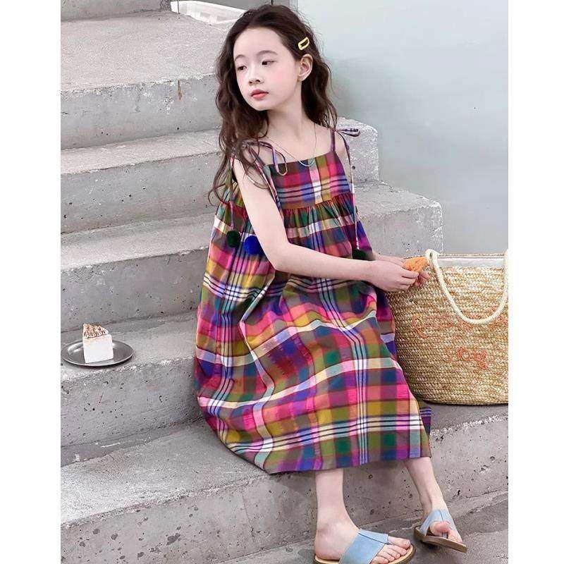 女童夏装连衣裙韩版洋气中大童吊带公主裙小女孩海边度假风沙滩裙,童装/婴儿装/亲子装,连衣裙,淘宝优惠券,粉丝福利购,淘宝优惠卷