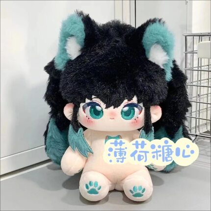鬼灭之刃时透无一郎薄荷糖心霞柱棉花娃娃20cm可爱动漫周边送礼物