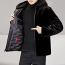 整貂 海宁皮草貂毛大衣皮毛一体水貂绒夹克男士 貂皮外套男冬季 新款