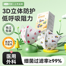可孚3D立体医用外科一次性医疗儿童口罩婴儿0到12岁鼻炎独立包装