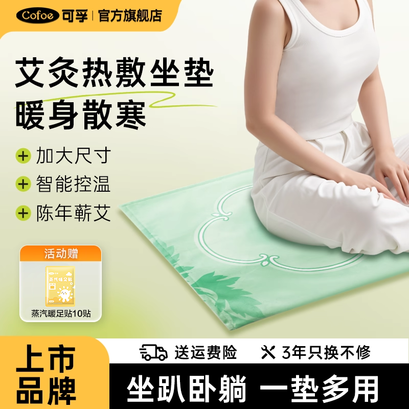 可孚电加热艾灸坐垫艾绒艾草热敷包电热毯坐灸凳腹部肚子臀部垫子