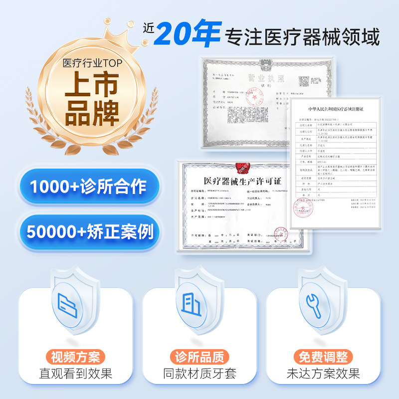 牙科门诊同款】定制隐形矫正牙套图片