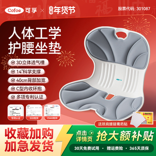 可孚护腰坐垫座姿椅靠垫腰部支撑人体工学椅久坐神器防驼背