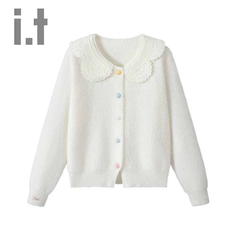 针织衫it小CHOCOOLATE扣子开衫