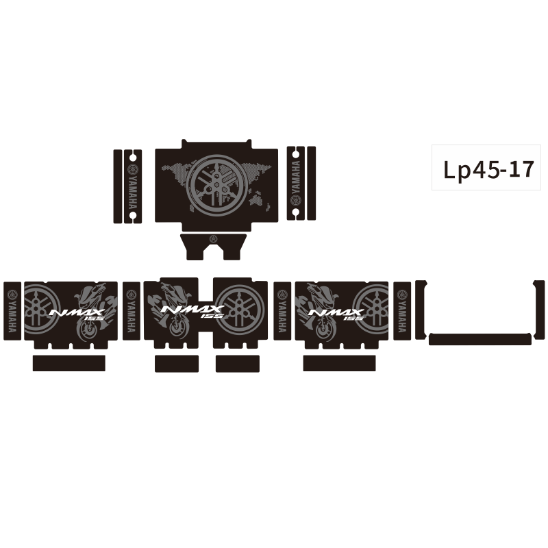 摩托车电动车尾箱贴纸贴画途者尾箱36L 43L铝合金尾箱防水防晒耐