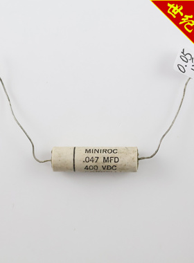 全新美国Cornell Dubilier 047MFD 400VDC 0.05uF白皮电解电容