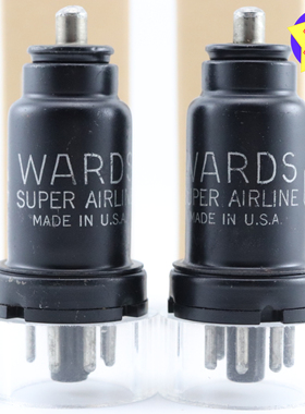 精选配对全新美国WARDS 6J7/6米7/6K7G/EF37黑铁身盒装6j7电子管