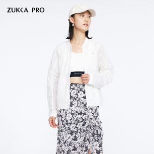 ZUKKA PRO卓卡夏季新款女士宽松休闲抽褶棒球款薄夹克外套