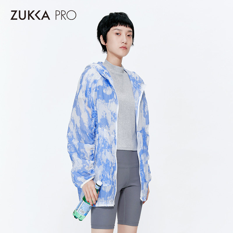ZUKKA PRO卓卡女装专柜同款夏季新款简约透气皮肤衣宽松休闲外套