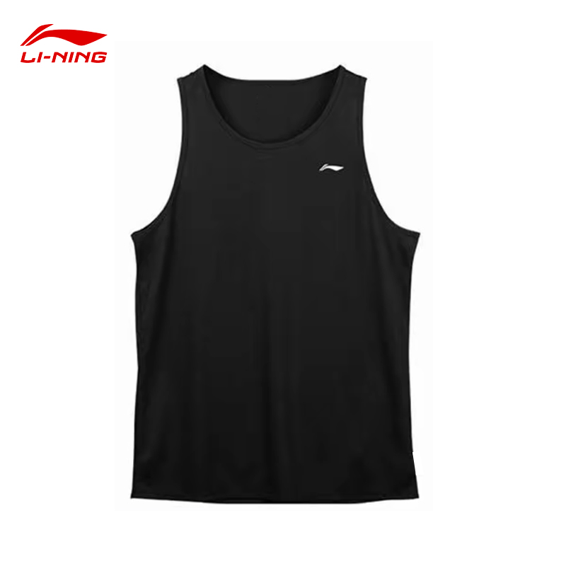 李宁男士速干运动背心2025健身跑步训练美式冰丝无袖t恤坎肩上衣