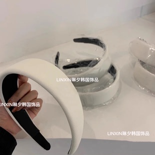 韩国东大门新款 发箍女高颅顶头箍复古海绵网红高级感短发