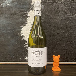 云雾之湾创始人新作 新西兰马尔堡Allan Scott长相思干白葡萄酒标