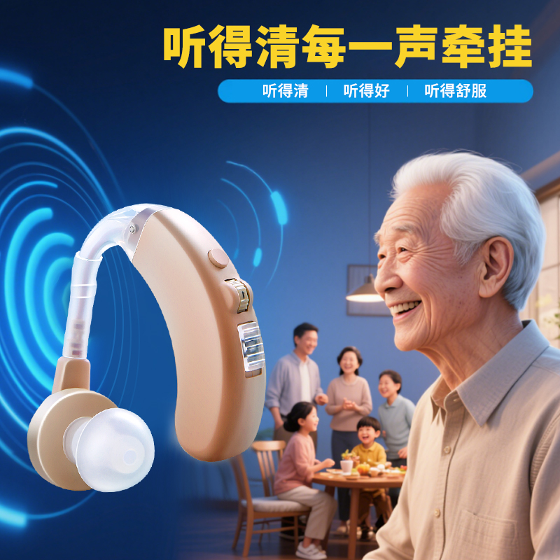 可孚助听器老年人专用正品耳聋耳背式隐形年轻高端声音放大防丢器
