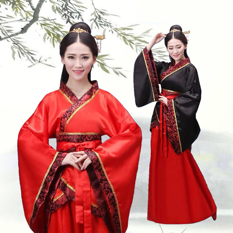 古装礼仪之邦汉服女夏中国风正规曲裾汉唐服装襦裙古典舞蹈演出服