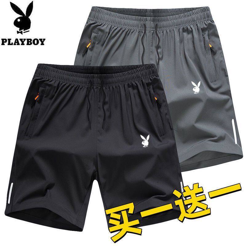 花花公子夏季篮球运动短裤男薄款速干冰丝裤男裤子夏天宽松五分裤