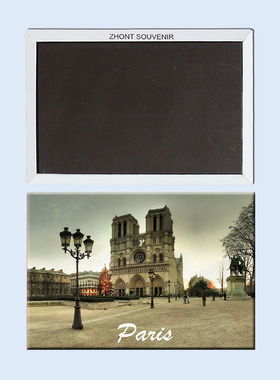 万款图片法国 巴黎圣母院大教堂 磁性冰箱贴 磁贴 磁贴 22088